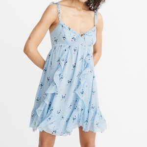 Abercrombie Light Blue Floral Summer Dress